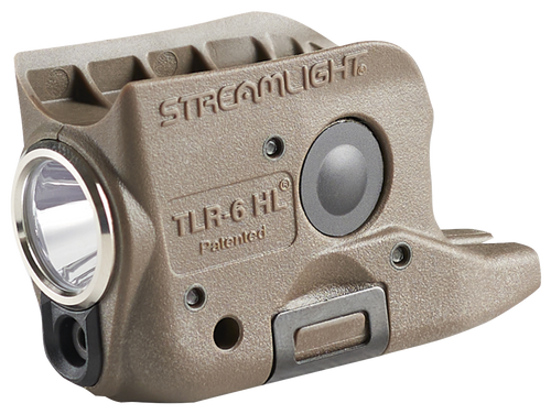 Streamlight 69341 TLR-6 HL Gun Light Flat Dark Earth 300 Lumens White LED/Red Laser Glock 42/43/43X/48